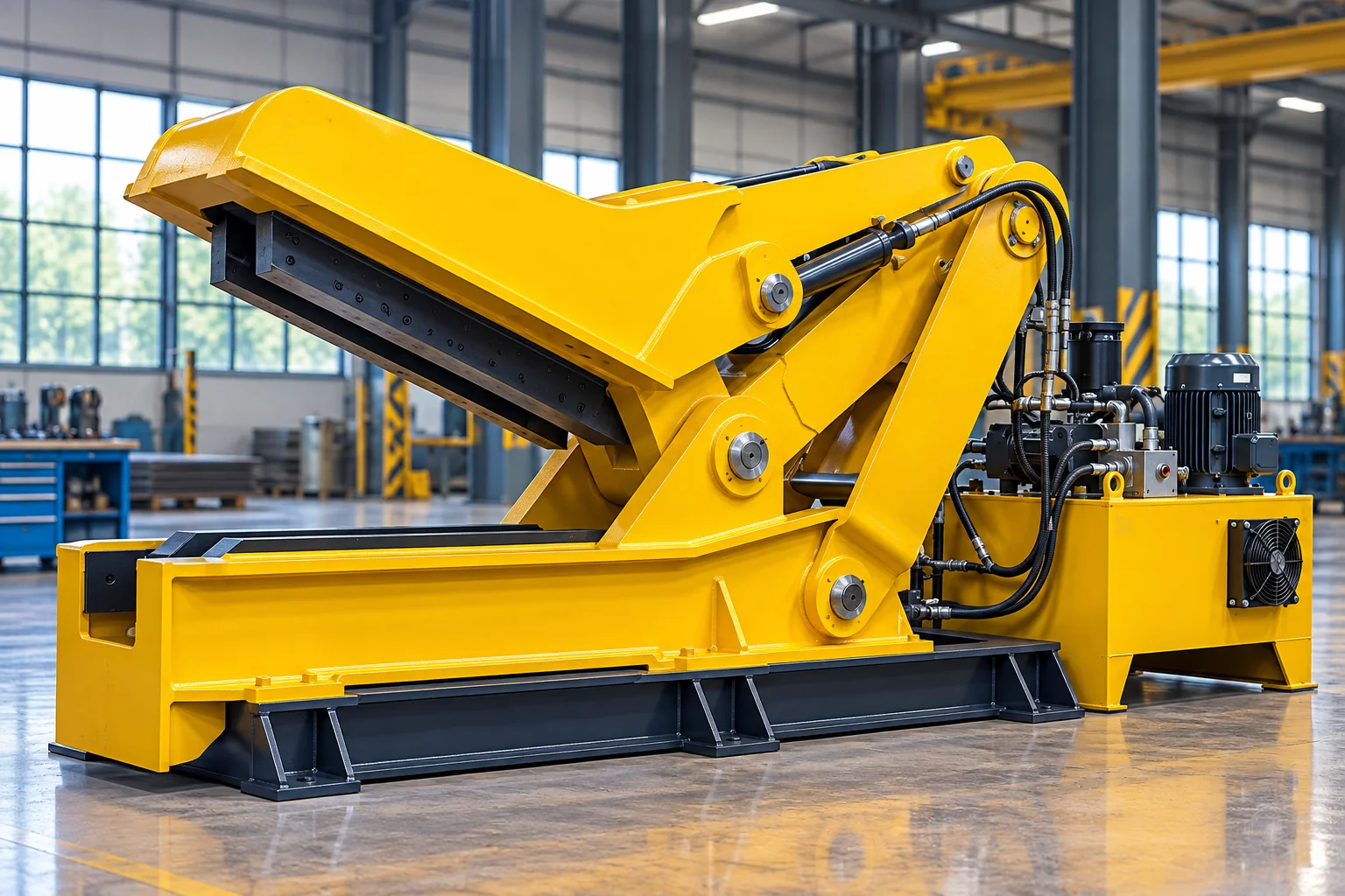 Heavy-duty hydraulic alligator shear machine for scrap recycling
